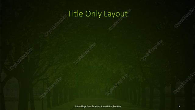 Title Only presentation slide layout