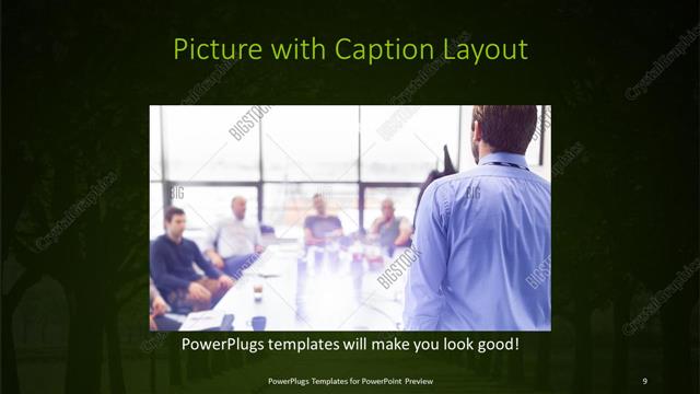 Picture with Caption presentation slide layout