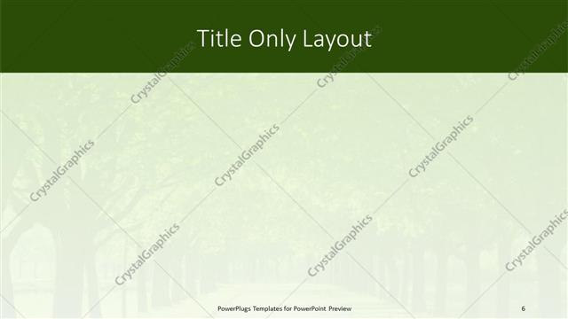 Title Only presentation slide layout