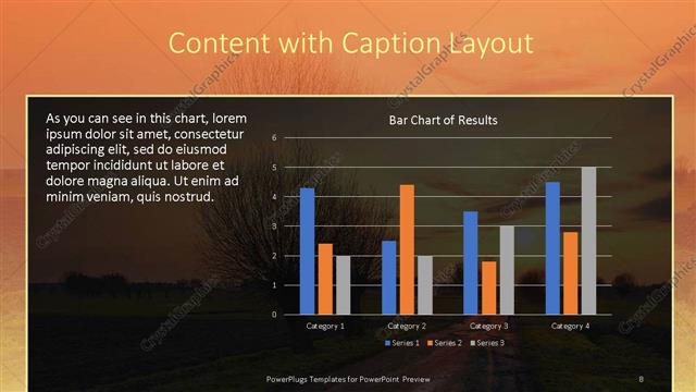 Content with Caption presentation slide layout
