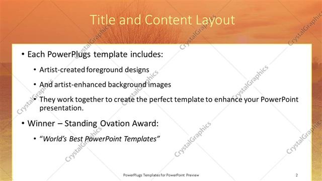 Title and Content presentation slide layout