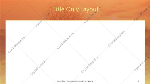 Title Only presentation slide layout