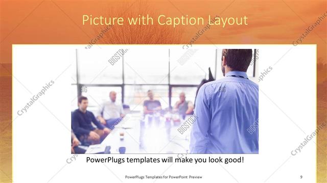 Picture with Caption presentation slide layout