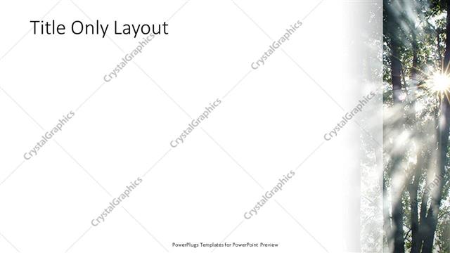 Title Only presentation slide layout