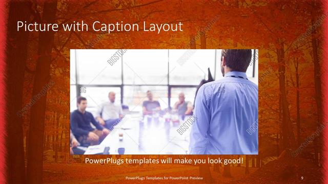Picture with Caption presentation slide layout