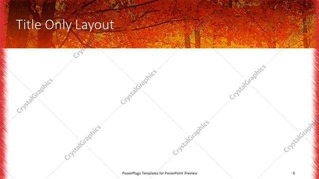 Title Only presentation slide layout