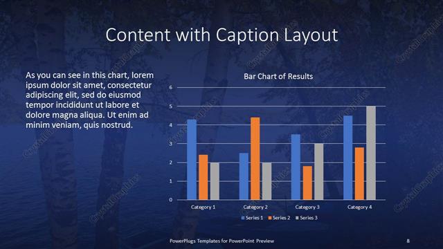 Content with Caption presentation slide layout