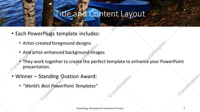 Title and Content presentation slide layout