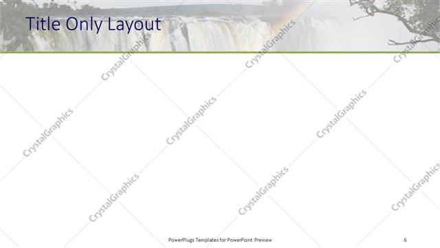 Title Only presentation slide layout