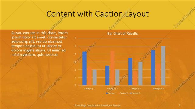 Content with Caption presentation slide layout