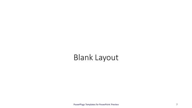 Blank presentation slide layout