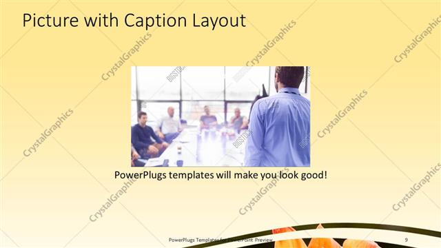 Picture with Caption presentation slide layout