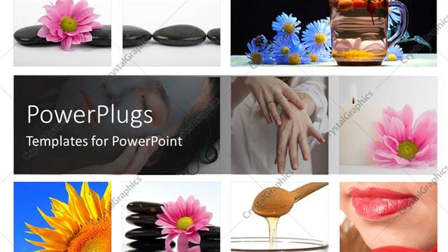  Presentation with spa - A number of various figures in different boxes