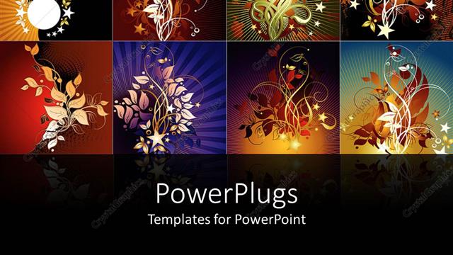  Presentation with designs - A number of various quality designs in the background