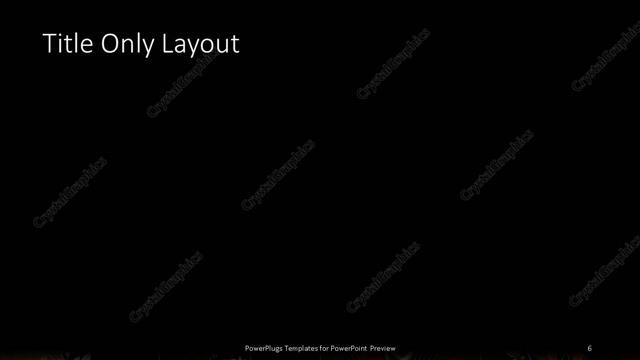 Title Only presentation slide layout