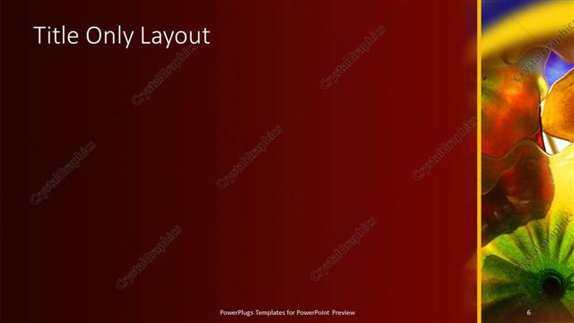 Title Only presentation slide layout