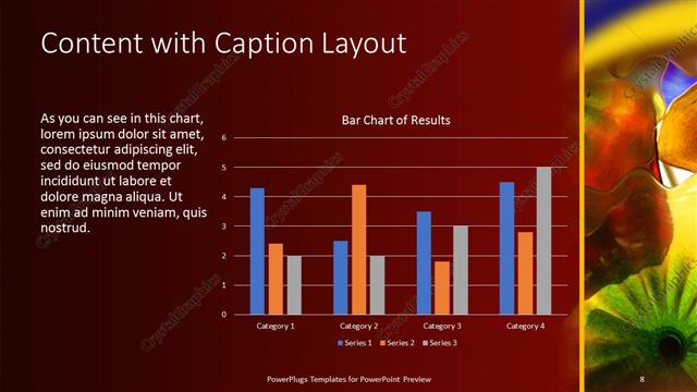Content with Caption presentation slide layout