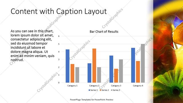 Content with Caption presentation slide layout