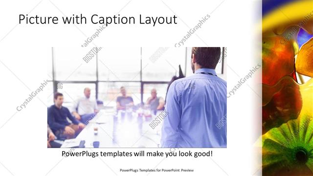 Picture with Caption presentation slide layout