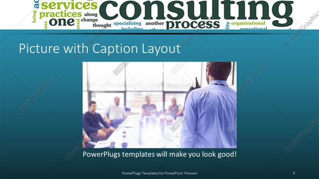 Picture with Caption presentation slide layout