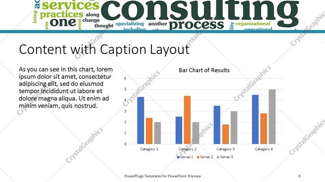 Content with Caption presentation slide layout