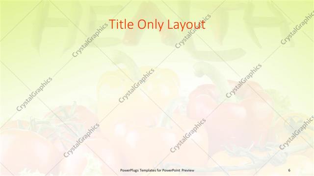 Title Only presentation slide layout
