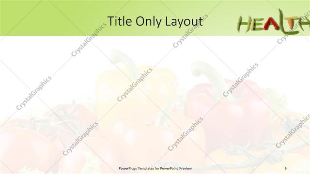 Title Only presentation slide layout