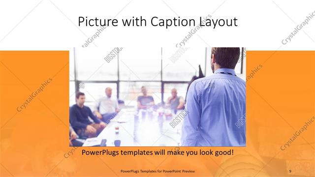 Picture with Caption presentation slide layout