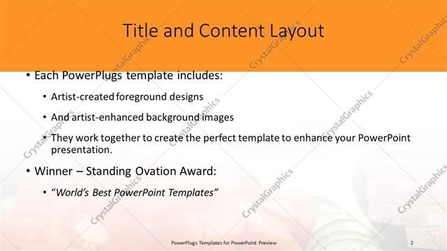 Title and Content presentation slide layout