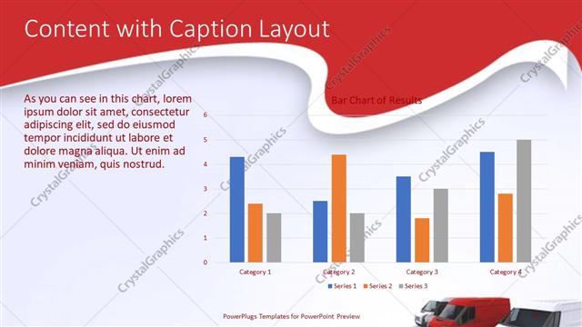 Content with Caption presentation slide layout