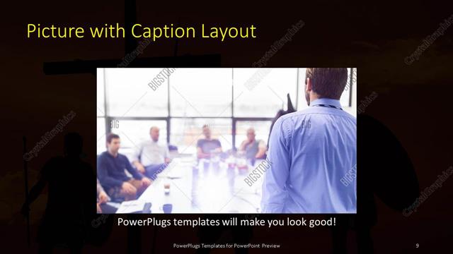 Picture with Caption presentation slide layout