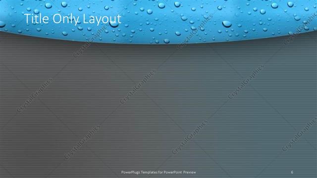 Title Only presentation slide layout