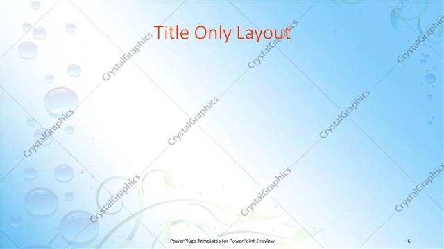 Title Only presentation slide layout