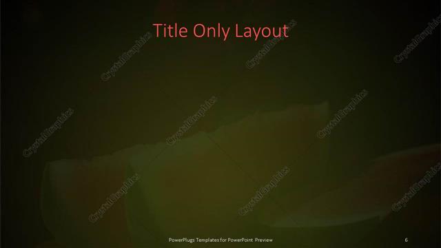 Title Only presentation slide layout