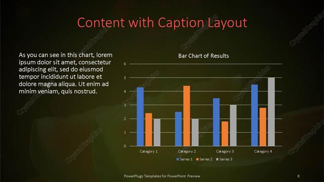 Content with Caption presentation slide layout