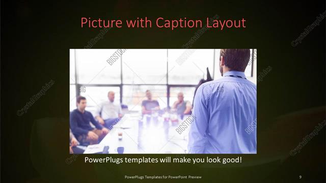 Picture with Caption presentation slide layout