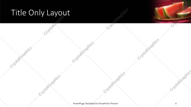 Title Only presentation slide layout