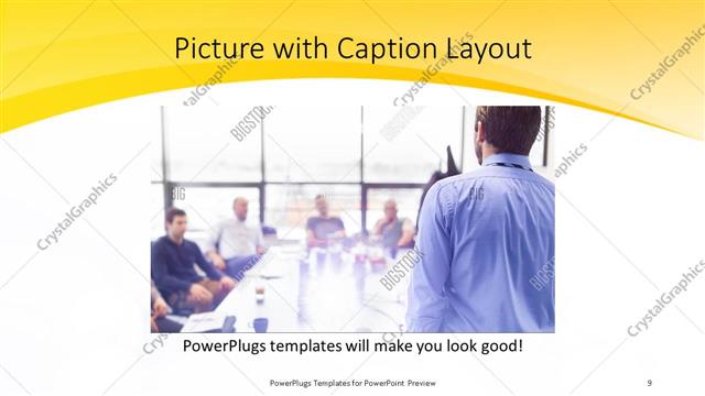 Picture with Caption presentation slide layout