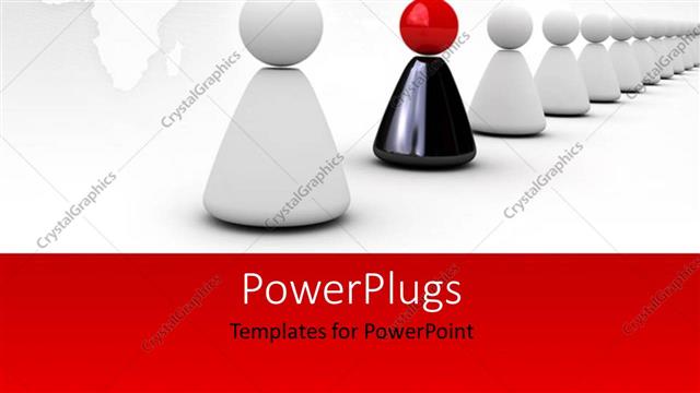 Preview This Beautiful Template for PowerPoint & Google Slides a number of white figures with  colored one