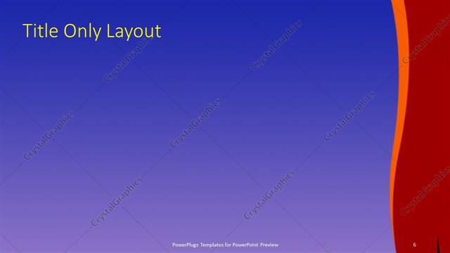 Title Only presentation slide layout