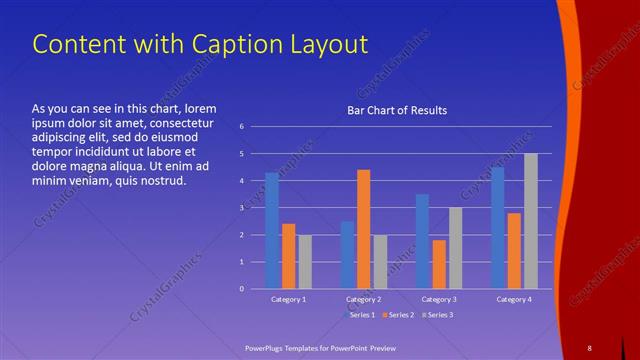 Content with Caption presentation slide layout