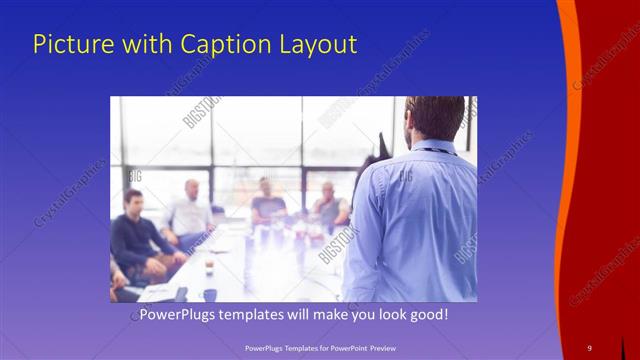 Picture with Caption presentation slide layout