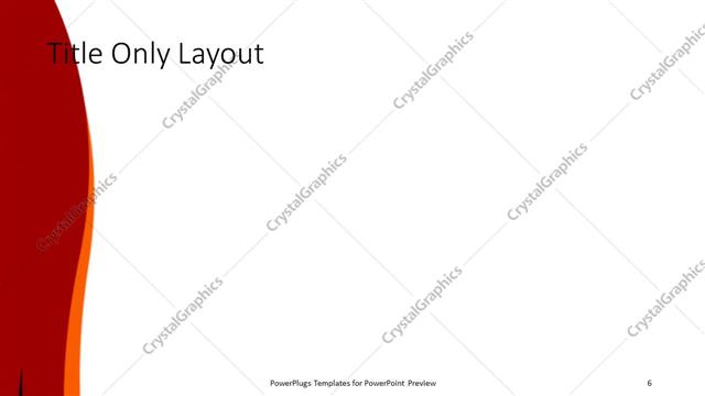 Title Only presentation slide layout