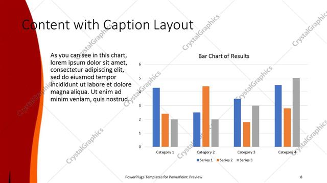 Content with Caption presentation slide layout