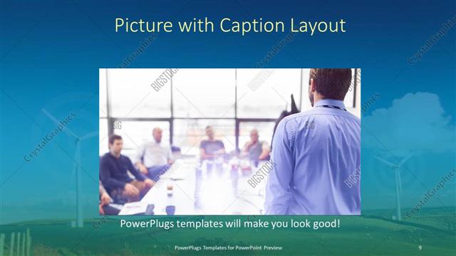 Picture with Caption presentation slide layout