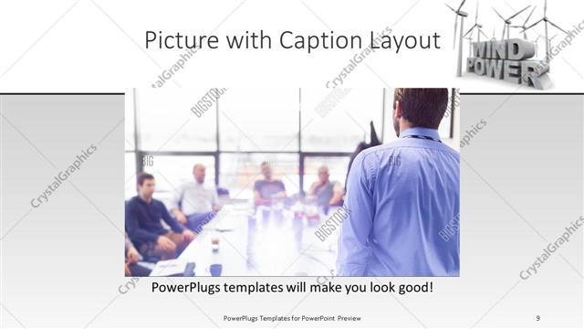 Picture with Caption presentation slide layout