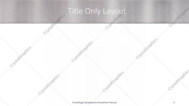 Title Only presentation slide layout