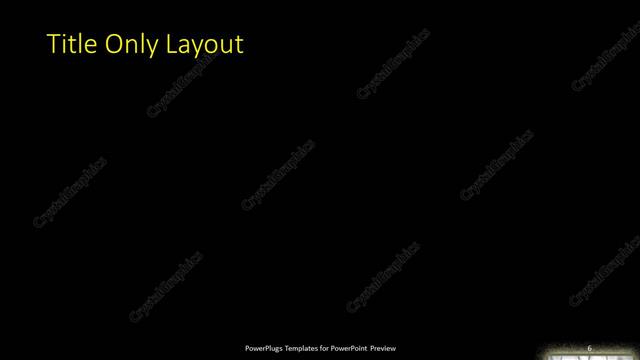 Title Only presentation slide layout