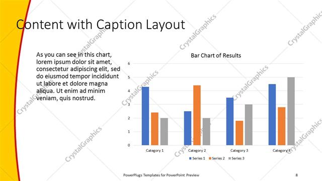Content with Caption presentation slide layout