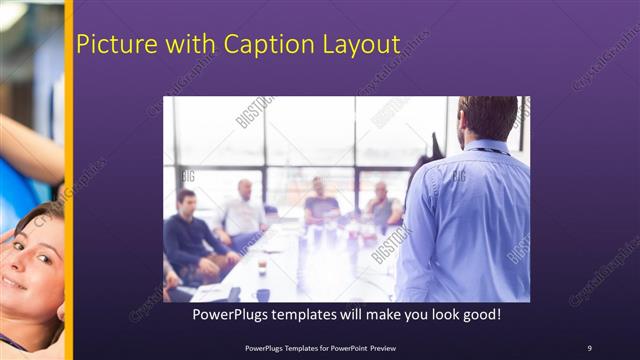 Picture with Caption presentation slide layout